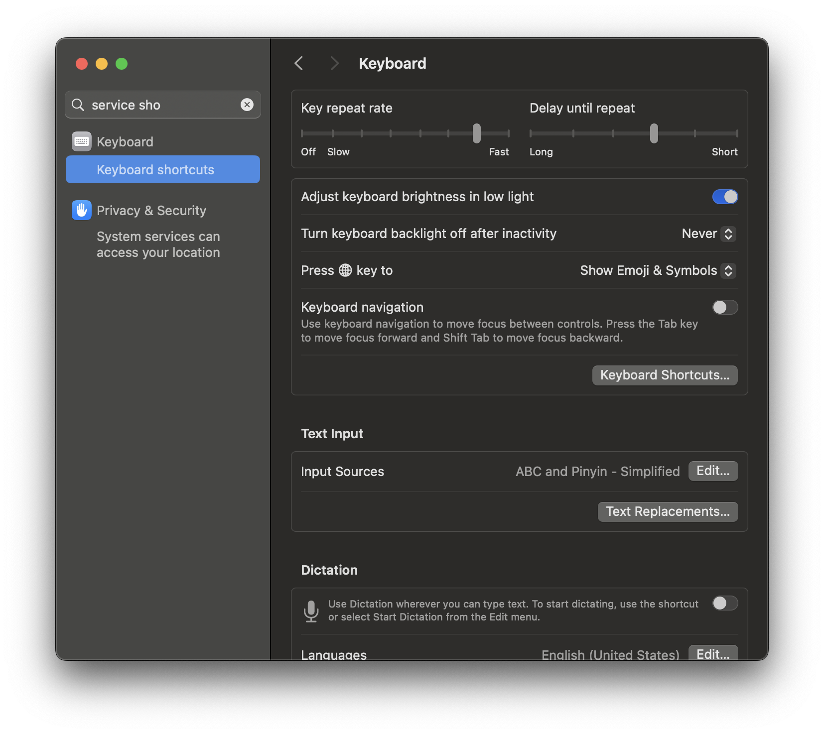 disable press fn popup emoji input