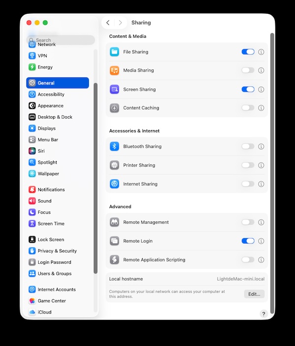 macOS screen sharing step 1